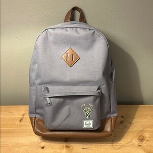 Milwaukee Bucks Gray Herschel Supply Co Canvas Backpack